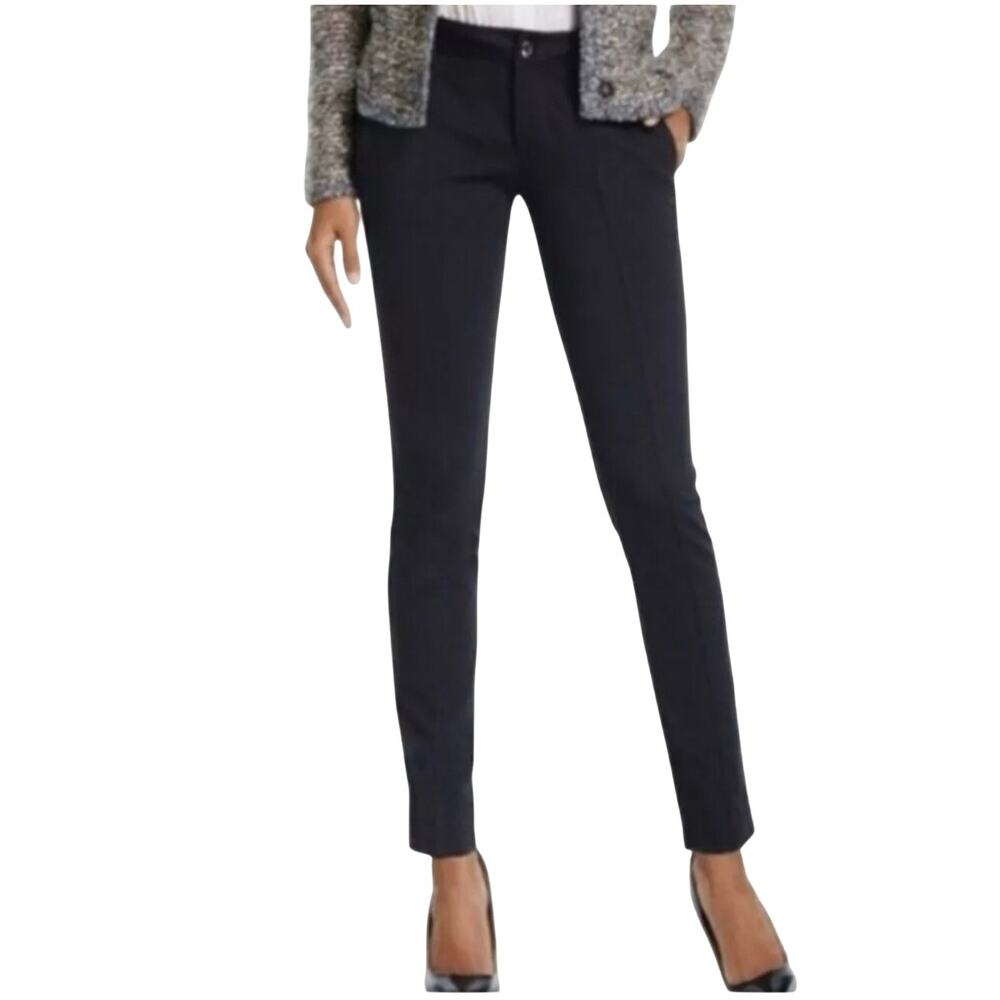 CAbi Womens Capote ponte knit black pants style 3107, ankle, Size 2
